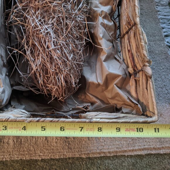 Breathable See-through Wired Gift Basket w/ Lid for Pet Cage Crate Storage Bin - Picture 5 of 13